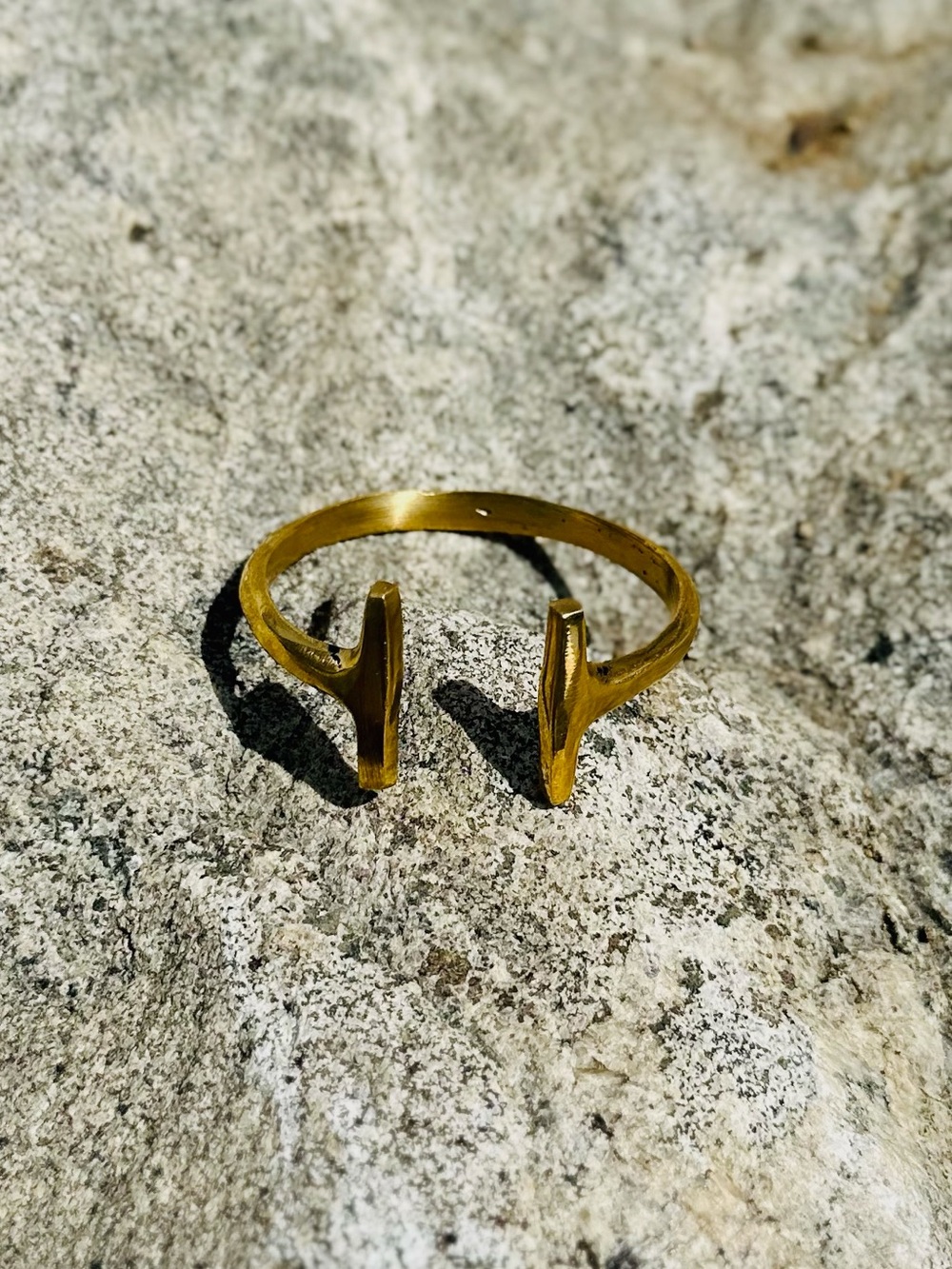 Brass Open Cuff Bracelet